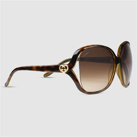 gucci oversized square sunglasses tortoise|gucci tortoise sunglasses women.